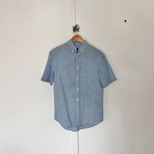 Club Monaco Slim Linen Shortsleeve Shirts
